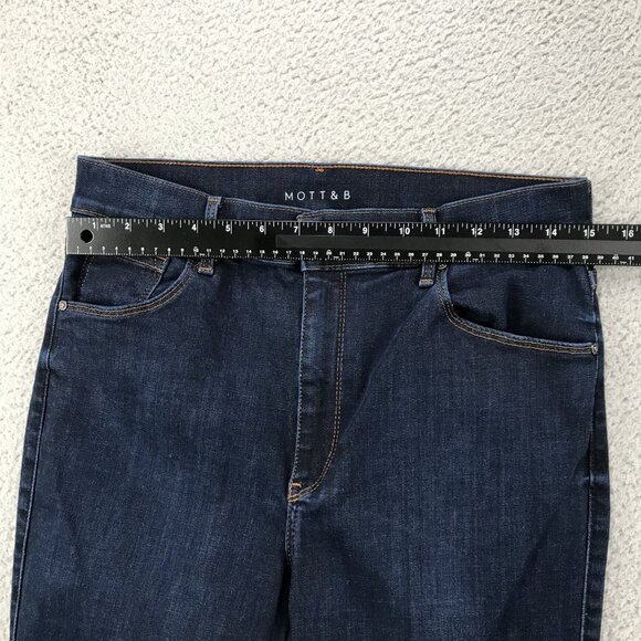 MOTT & BOW Jeans Womens Size 32x28 Jane Skinny High Rise Dark Wash Stretch Denim - Picture 8 of 13